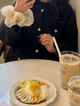 「アイテム（カーディガン/ボレロ）」を使った、kanaさん（レディース・161cm・20代）の秋コーディネート