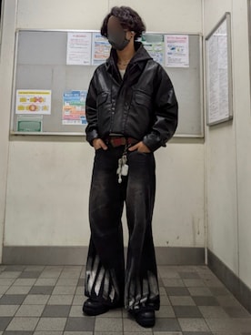 「アイテム（タンクトップ）」を使った、shunsukeさん（メンズ・177cm）の秋コーディネート