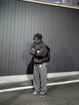 「STARTER（スターター）のアイテム」を使った、shunsukeさん（メンズ・177cm）の冬コーディネート