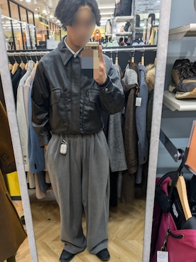 「アイテム（ブルゾン）」を使った、shunsukeさん（メンズ・177cm・10代）の冬コーディネート