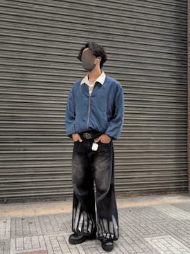 「短丈」｜「アイテム（MA-1）」を使った、shunsukeさん（メンズ・177cm）の秋コーディネート