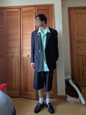 「CHAPS（チャップス）のアイテム」を使った、shunさん（メンズ・177cm）の春コーディネート