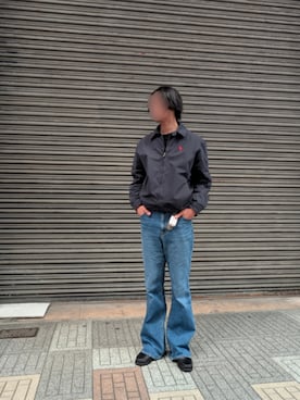 「U.S. POLO ASSN.（ユーエスポロアッスン）のアイテム（ジャケット/アウター、ブラック系）」を使った、shunさん（メンズ・177cm）の春コーディネート