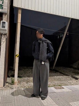 「STARTER（スターター）のアイテム」を使った、shunsukeさん（メンズ・177cm）の冬コーディネート