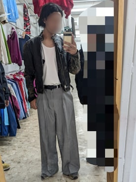 「アイテム（ミリタリージャケット）」を使った、shunsukeさん（メンズ・177cm）の秋コーディネート