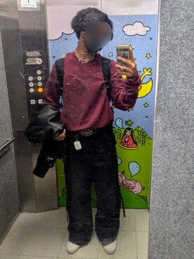 「シンプル」｜「アイテム（ブルゾン）」を使った、shunsukeさん（メンズ・177cm）の冬コーディネート