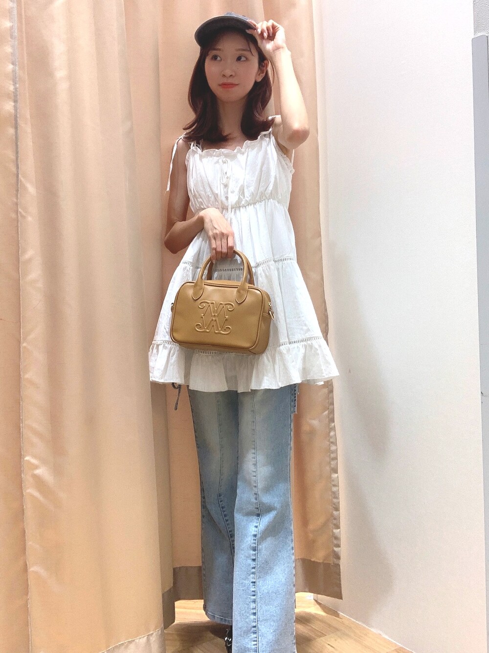 夏のファッション性はゆったりとしていて痩せているデニムパンツのスーツ女 夏のファッション性はゆったりとしていて痩せているデニムパンツ