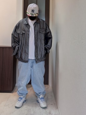 「Guess（ゲス）のアイテム」を使った、HIDEさん（メンズ・175cm）の春コーディネート