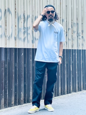 「nanamica（ナナミカ）のアイテム」を使った、Shimizuさん（メンズ・179cm）の夏コーディネート