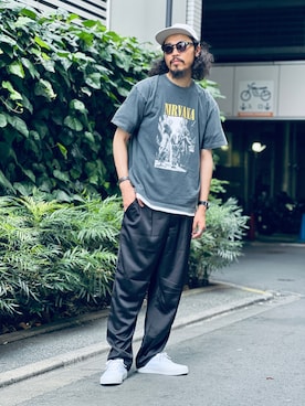 「AMERICAN RAG CIE（アメリカンラグシー）のアイテム」を使った、Shimizuさん（メンズ・179cm）の夏コーディネート