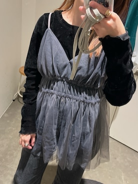 「SpRay PREMIUM（スプレイプレミアム）のアイテム（トップス）」を使った、akaneさん（レディース・153cm）の春コーディネート