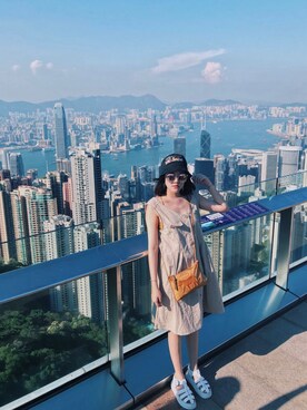 「honkong」｜Nimo Wさん（レディース・160cm）の夏コーディネート