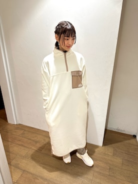 「PLUS ONE（プラスワン）のアイテム」を使った、なつきさん（レディース・160cm）の冬コーディネート