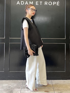 「イエベスプリング」｜「アイテム（パンツ）」を使った、tampoさん（レディース・158cm）の夏コーディネート