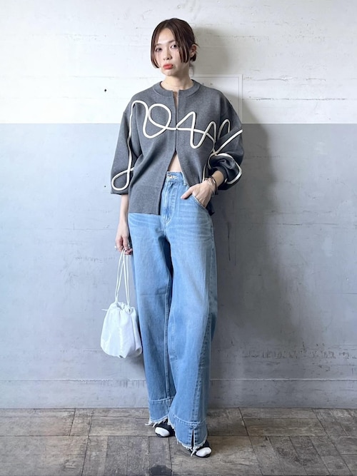 サステナブル】ラインアートカーディガン（カーディガン/ボレロ