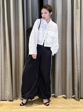 「イエベスプリング」｜「アイテム（パンツ）」を使った、tampoさん（レディース・158cm）の夏コーディネート