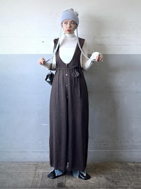 「アイテム（ワンピース）」を使った、tampoさん（レディース・159cm・30代）の秋コーディネート