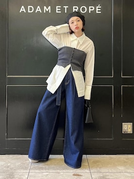 「厚底」｜「アイテム（その他シューズ）」を使った、tampoさん（レディース・158cm）の夏コーディネート