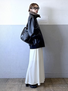 「アイテム（ジャケット/アウター）」を使った、tampoさん（レディース・159cm・30代）の秋コーディネート