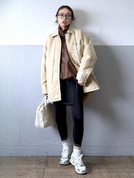 「アイテム（ブルゾン）」を使った、tampoさん（レディース・159cm・30代）の秋コーディネート