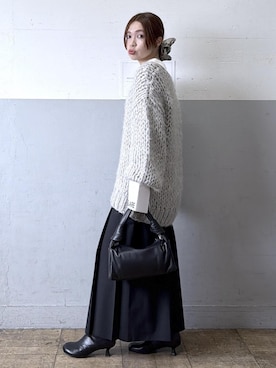 「アイテム（シュシュ）」を使った、tampoさん（レディース・159cm・30代）の冬コーディネート