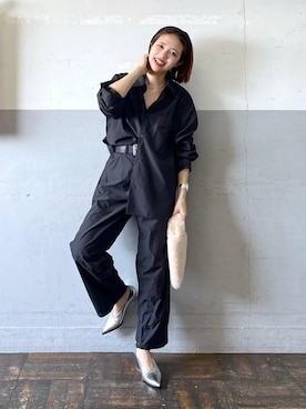 「ウェッジソール」｜tampoさん（レディース・158cm）の夏コーディネート