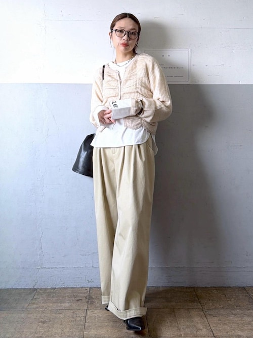 セール】3タックワイドチノパンツ（チノパンツ）｜ADAM ET ROPE