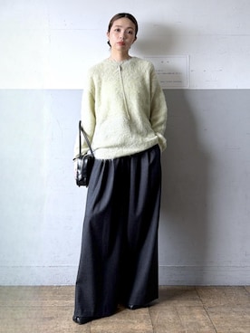 「アイテム（スラックス）」を使った、tampoさん（レディース・159cm・30代）の秋コーディネート