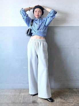 「Champion（チャンピオン）のアイテム」を使った、tampoさん（レディース・159cm）の秋コーディネート
