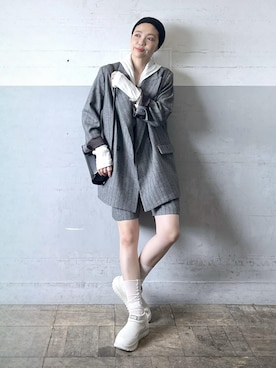「アイテム（ジャケット/アウター）」を使った、tampoさん（レディース・159cm・30代）の秋コーディネート