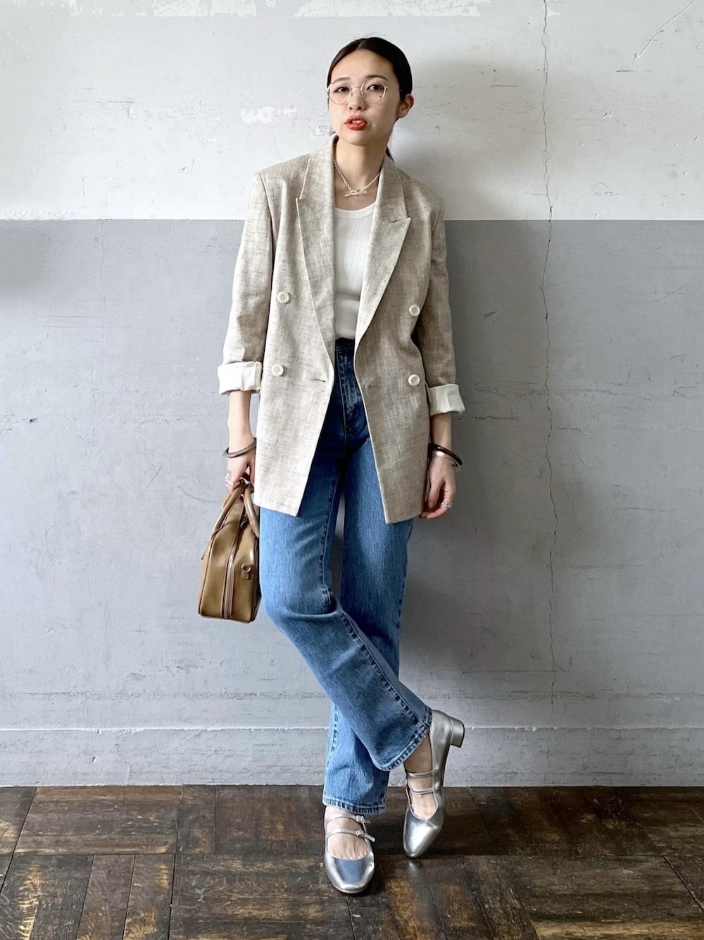 ADAM ET ROPE'（アダムエロペ）の「シルクネップテーラードジャケット