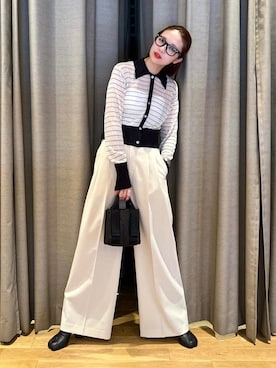 「イエベスプリング」｜「アイテム（パンツ）」を使った、tampoさん（レディース・158cm）の夏コーディネート