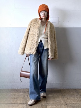 「アイテム（その他アウター）」を使った、tampoさん（レディース・159cm・30代）の冬コーディネート