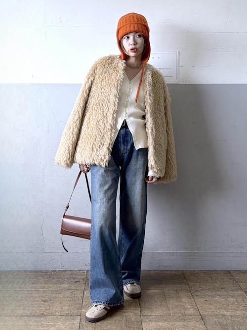 THE INOUE BROTHERStogether with ADAM ET ROPE'】EARMUFF RIB HAT