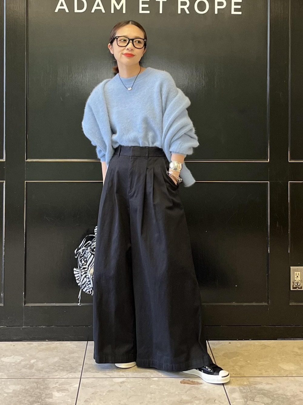 ★*i様 【ADAM ET ROPE' 】ワイドチノパンツ ADAM ET ROPE' チノパン 「WEB限定」2タック ワイドルーズ