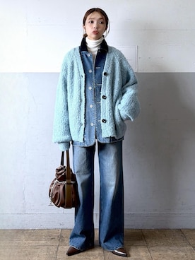 「アイテム（カバーオール）」を使った、tampoさん（レディース・159cm）の秋コーディネート