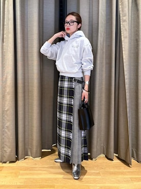 「マキシ」｜「アイテム（ブーツ）」を使った、tampoさん（レディース・158cm）の秋コーディネート