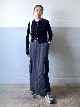 「アイテム（スカート）」を使った、tampoさん（レディース・159cm・30代）の秋コーディネート