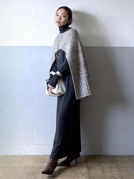 「ADAM ET ROPE'（アダムエロペ）のアイテム」を使った、tampoさん（レディース・159cm）の秋コーディネート