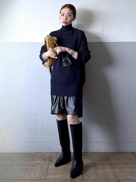 「アイテム（財布/小物）」を使った、tampoさん（レディース・159cm）の秋コーディネート