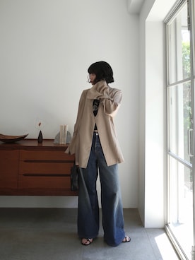 「RIM.ARK（リムアーク）のアイテム」を使った、yoshinosasakiさん（レディース・165cm）の春コーディネート