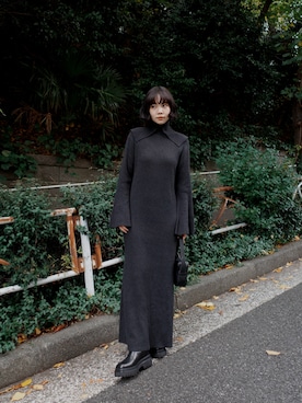 「アイテム（ワンピース/ドレス）」を使った、yoshinosasakiさん（レディース・165cm）の秋コーディネート