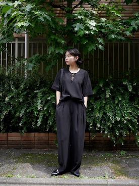 「RIM.ARK（リムアーク）のアイテム」を使った、yoshinosasakiさん（レディース・165cm）の夏コーディネート