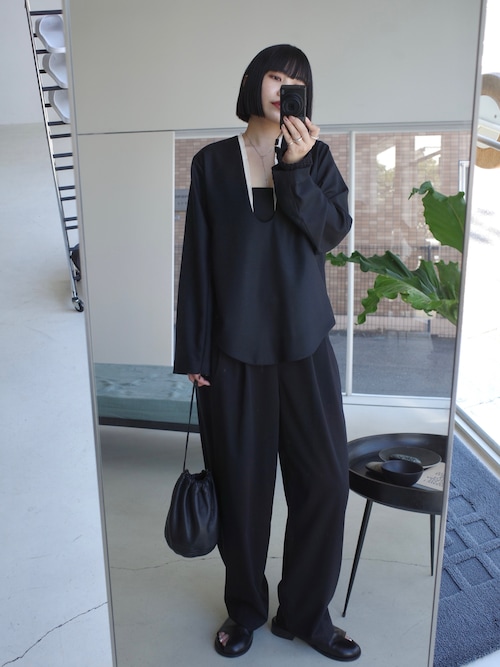 RIM.ARK サンダル Thumb leather flat sandal サムレザーフラット