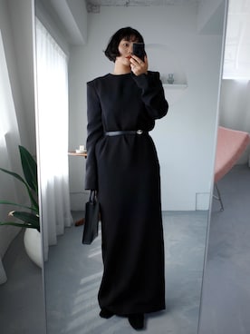 「アイテム（ドレス）」を使った、yoshinosasakiさん（レディース・165cm）の秋コーディネート