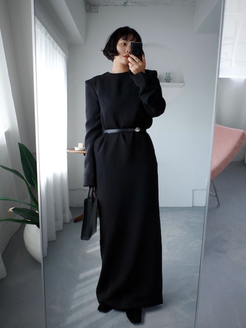 RIM.ARK パンプス Suede square toe heel スエードスクエアトゥヒール