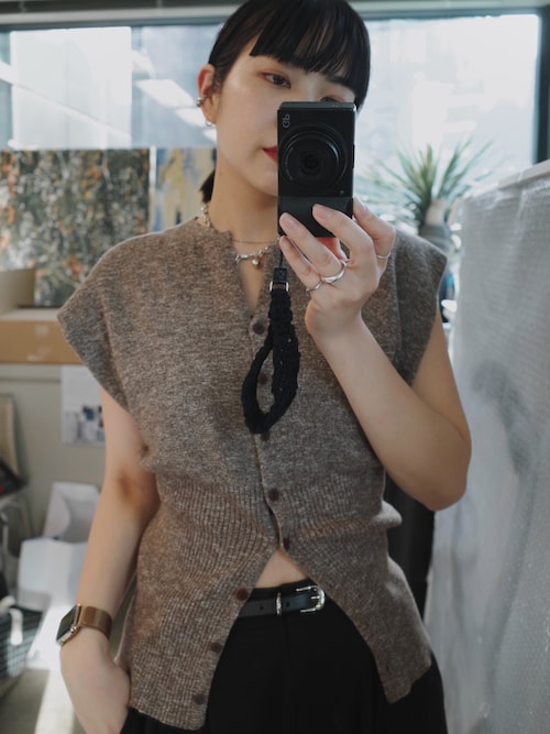 Mix yarn rib knit ミックスヤーンリブニット（ニット/セーター