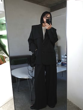 「アイテム（テーラードジャケット）」を使った、yoshinosasakiさん（レディース・165cm・30代）の秋コーディネート