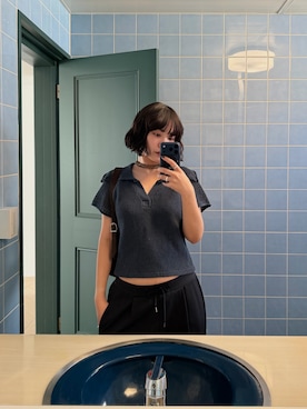 「RIM.ARK（リムアーク）のアイテム」を使った、yoshinosasakiさん（レディース・165cm）の春コーディネート