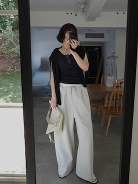 「RIM.ARK（リムアーク）のアイテム」を使った、yoshinosasakiさん（レディース・165cm）の春コーディネート